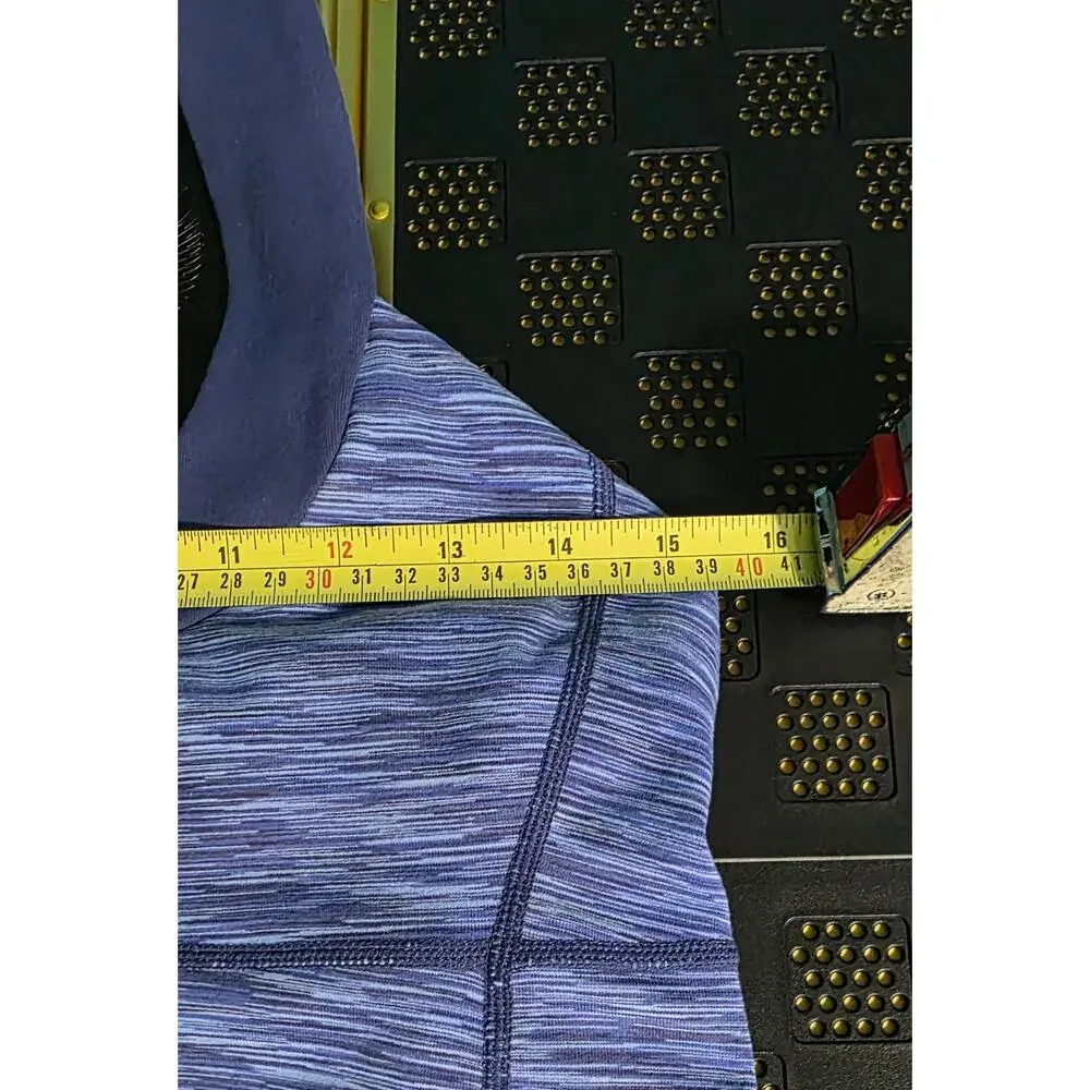 Lululemon Scoop‎ Neck Tank Luon Space Cadet Blue Size 10 workout top NO inserts
